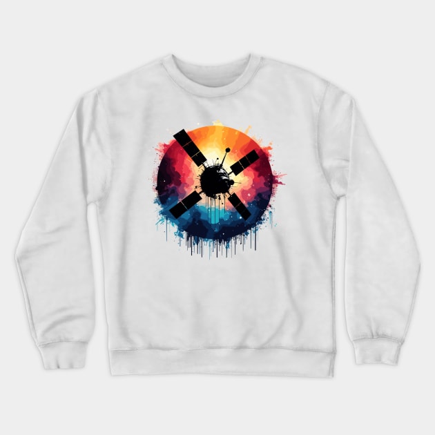 Satellite Crewneck Sweatshirt by Vehicles-Art